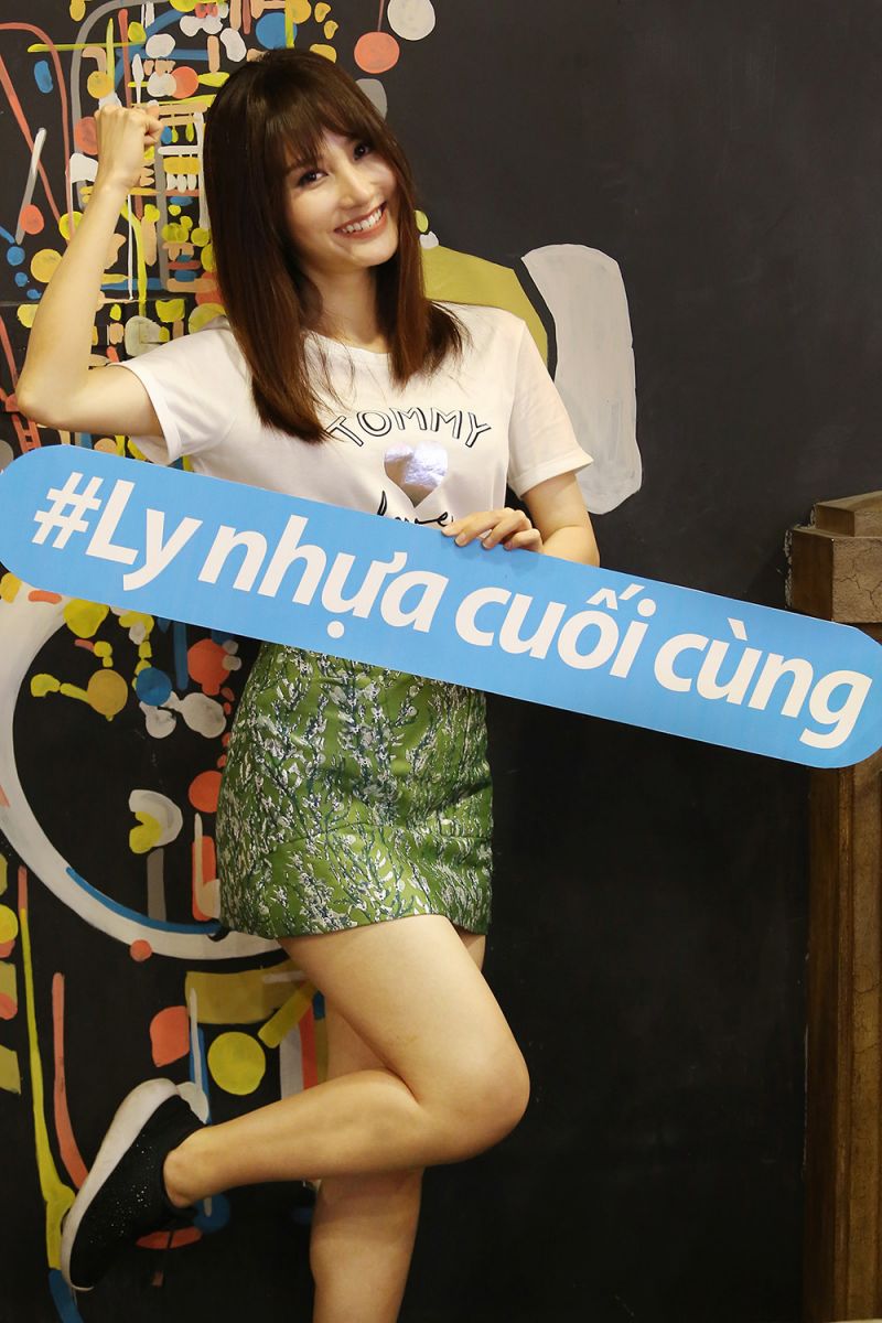 Diễm My ủng hộ giảm rác thải nhựa